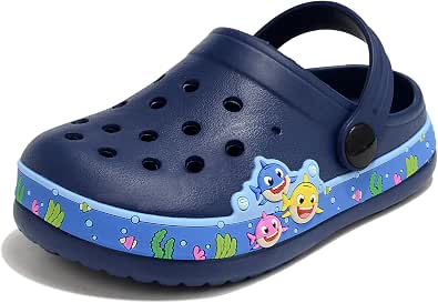 Kids Suede Clogs With Cork Footbed - Adjustable Buckle, Slip-Resistant, Comfy Toddler Sandals For Boys & Girls