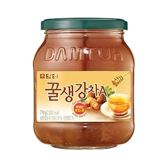 Damtuh Korean Honey Ginger Tea, Ginger Preserve, 1.7 lb Glass Jar