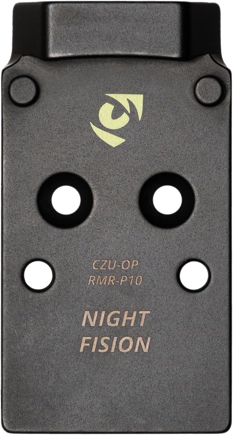 Optic Plate - Compatible with Trijicon RMR + RMR HD + SRO + Holosun 507c to CZ P10C - Durable Red Dot Sight Mount - CZ P10C Optics Plate - Not Compatible with RMRcc