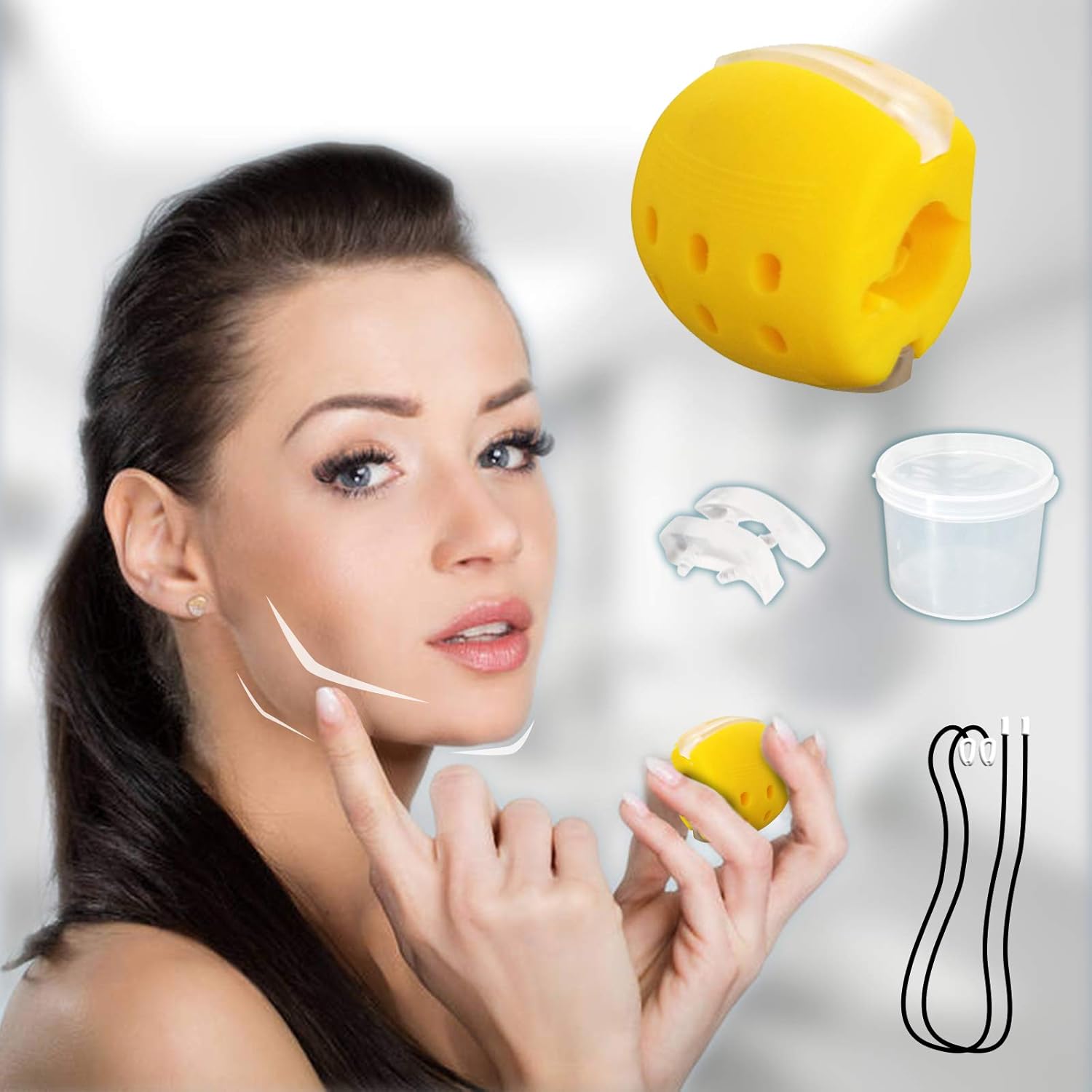 Jaw Exerciser Double Chin Face and Neck Exercise,Device