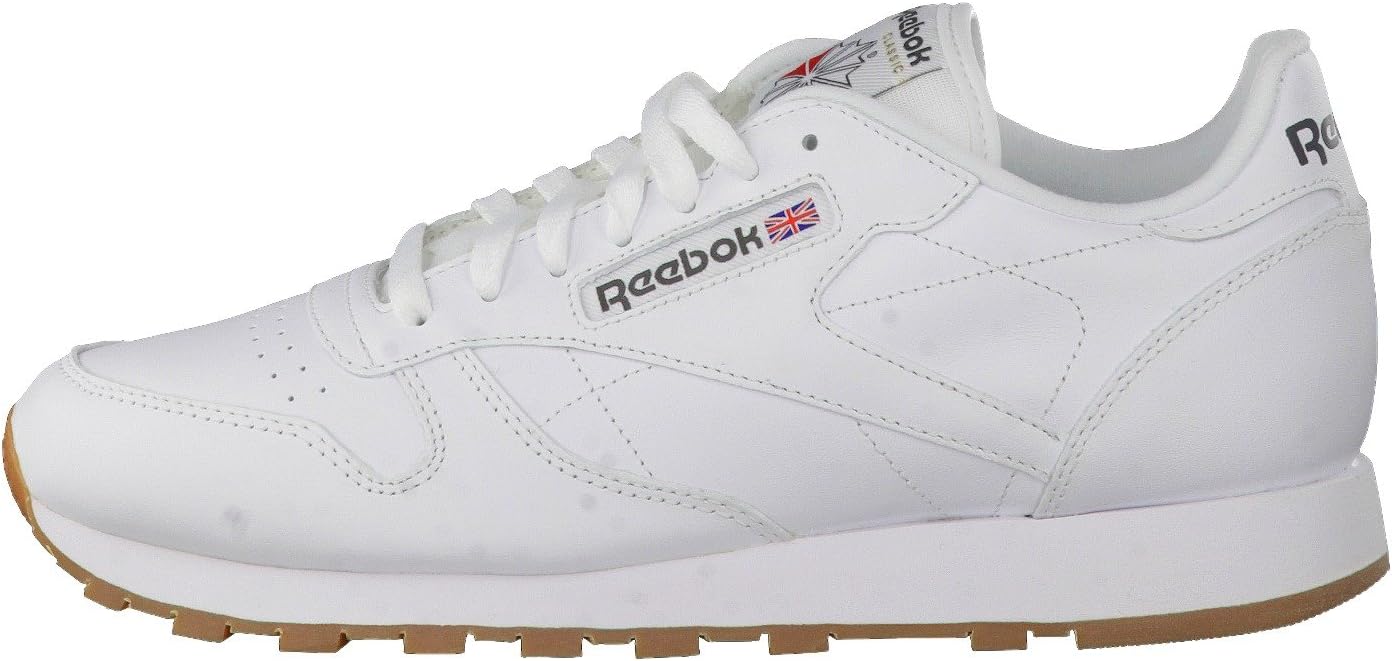 Reebok Men's Classic Leather Sneaker, White/Gum 2, 3.5 M US