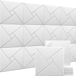Sponsored Ad – NALACAL Soundproof Wall Panels, 12 Pack Self-Adhesive Acoustic Panels, High-Density Sound Dampening Panels for Walls, Doors, and Ceilings, 12" X 12" X 0.4" – White