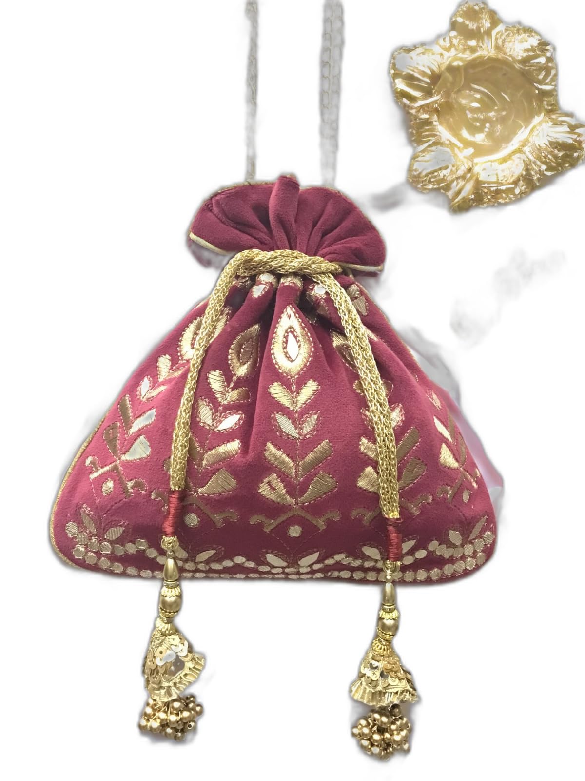 adorn haus Zarminah Goldleaf Potli-picture-25