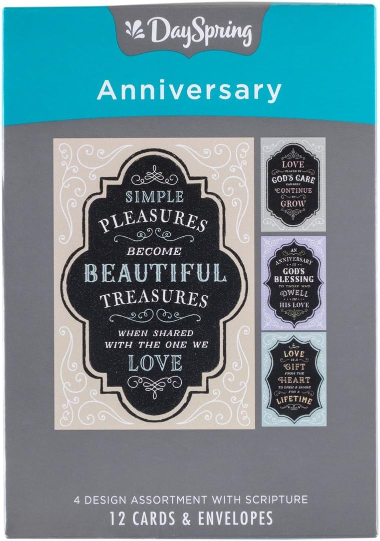 Hot Deals DaySpring Anniversary - Inspirational Boxed Cards - Chalkboard - 18546