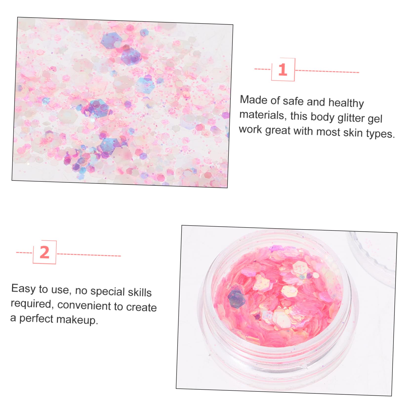 Didiseaon 24 Scatole Glitter Nail Paillettes Bagliore Di Trucco Liquido Ombretto Liquido Acrilico Unghie Manicure Paillettes Festival Accessori Festival Trucco Trucco Degli Occhi Smalto Di