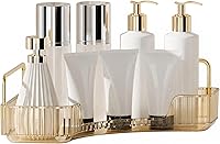 Vista 17 de YCIA&DONE Organizador de esquina para mostrador de baño, organizador de maquillaje para tocador, bandeja de perfume cosmético para el cuidado