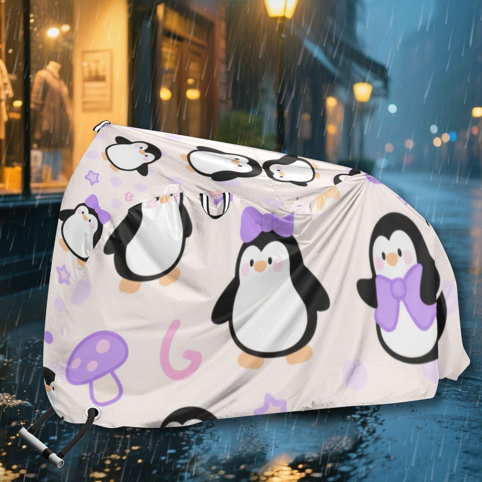 Housse de vélo imperméable avec trous de verrouillage - Protection contre la poussière, la pluie, la neige, les UV - Convient à la plupart des accessoires de vélo de route
