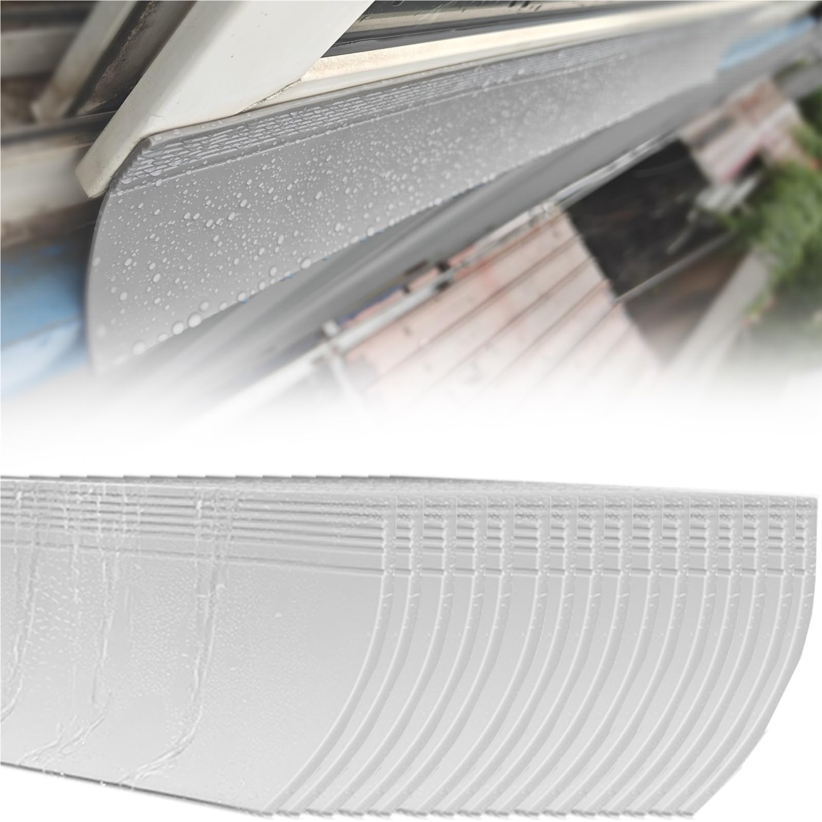 Deflector de lluvia para ventanas que evita filtraciones en marcos de 70 a 110 mm, 16 piezas