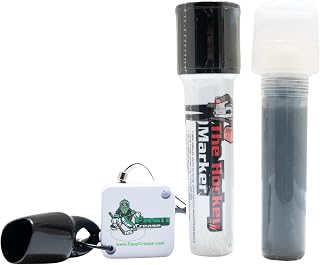 Hockey Goal Crease Marker Protractor (Washable Gray + Black)