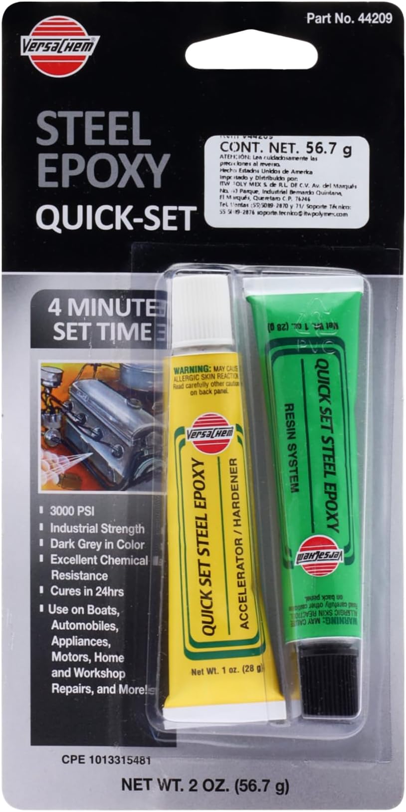 44209 4-Minute Steel Epoxy - 2 oz.