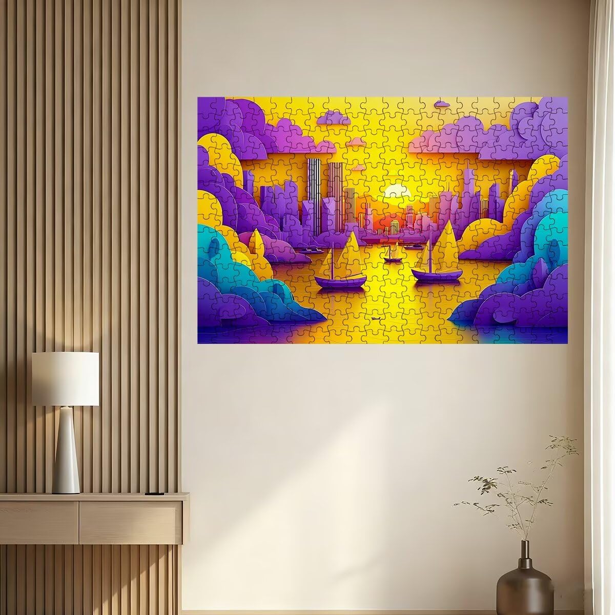 Puzzle 3000 Pezzi Paesaggi, Puzzle Astratto per Adulti, Puzzles in Legno Intrattenimento Creativo, Divertimento, Puzzles Educativi Classici con Confezione di Alta Qualità Idea Regalo Donna Decor -3676