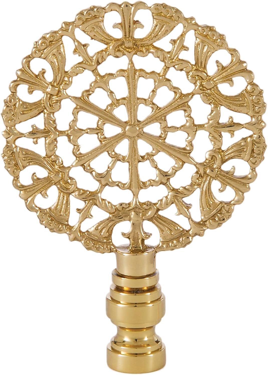 B&P Lamp® Cast Brass Rose Lamp Finial