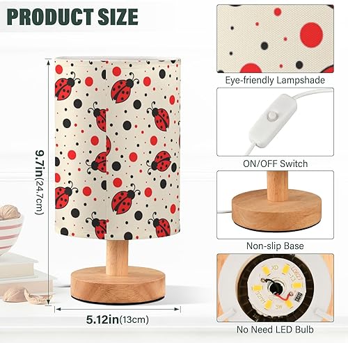 Miniatura 3 de Table Lamps Room Table Lamp Elegant Seven-Star Ladybirds Lamp for Study Bar