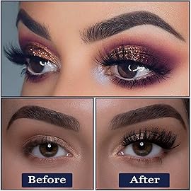 Magnetic Eyelashes Natural Look- Mix 10 Pairs 3D Magnetic Lashes with Eyeliner,Upgraded Long Lasting,Reusable 5 Magnet False Eyelashes with Applicator Easy to Apply.Cruelty-Free