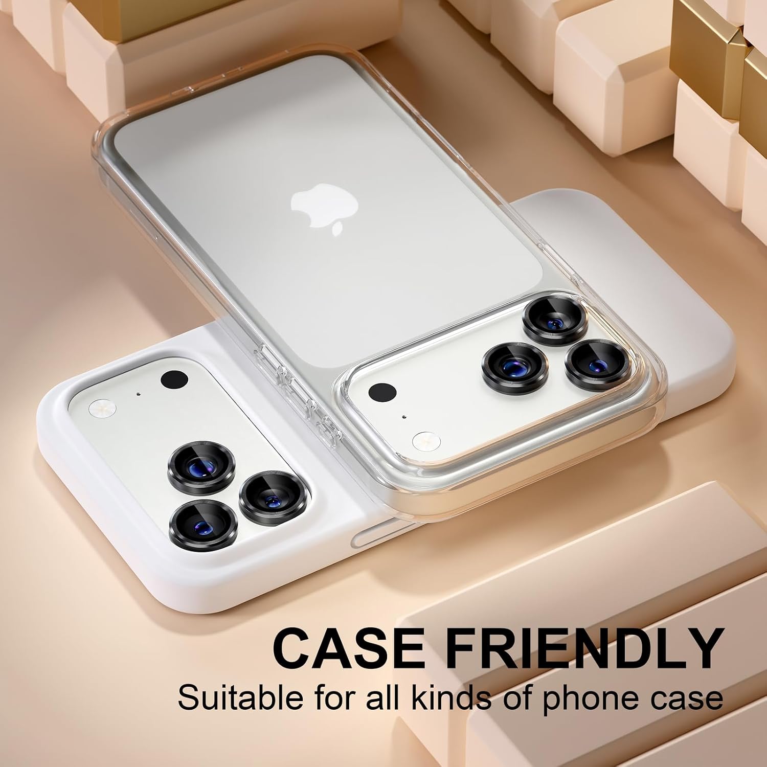 Misea Compatible for iPhone 17 Pro/iPhone 17 Pro Max Camera Lens Protector image 5