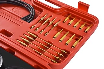 DHA Carburetor Vacuum Synchronizer Gauge Set, 4 Gauge Carb Sync Tool Kit for Motorcycle, Fuel Vacuum Gauge Balancer with Hoses and Adapters
