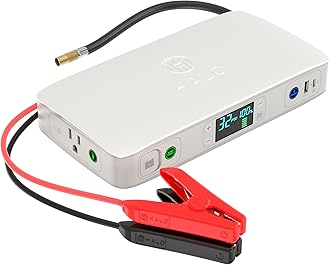 Bolt Ultimate 2 Portable Car Battery Jump Starter | 130 PSI Air Compressor, 55.5Wh USB Power Bank with AC Outlet, Emergency Floodlight & Charger, Jumps Cars SUVs & Trucks, Inflates Tires — Gray