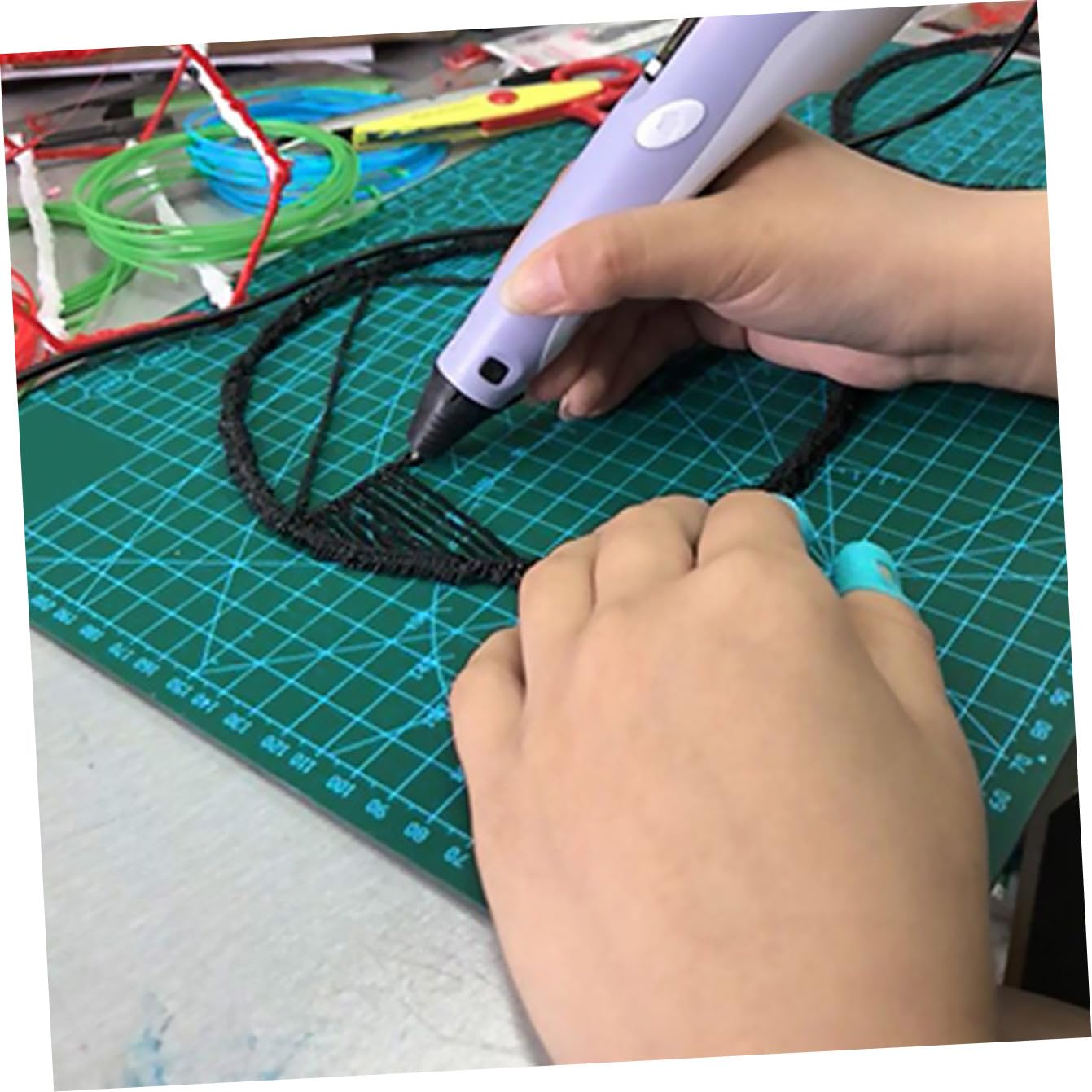 Professionelle Schneidematte A3 aus Pvc, Rutschfest, Flexibel, Grün