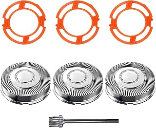 SH70 Replacement heads for philips norelco 7000 series with Blade Retaining Rings 3-pc Pack Orange