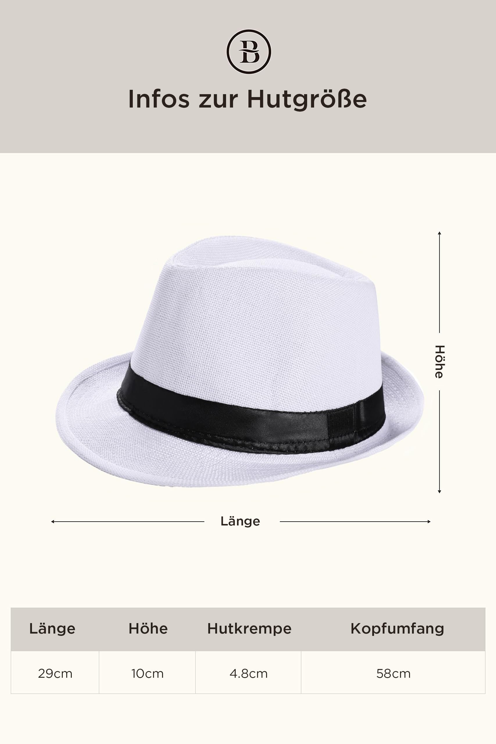 Coucoland Kapelusz Panama Mafia Gangster męski Fedora Trilby Bogart kapelusz męski z lat 38. XX wieku, kostium Gatsby, oryginalny