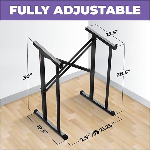 Miniatura 2 de Liquid Stands Soporte mezclador de audio portátil – Sintonizador mezclador de música plegable y ajustable en ángulo, soporte MPC para máquinas de