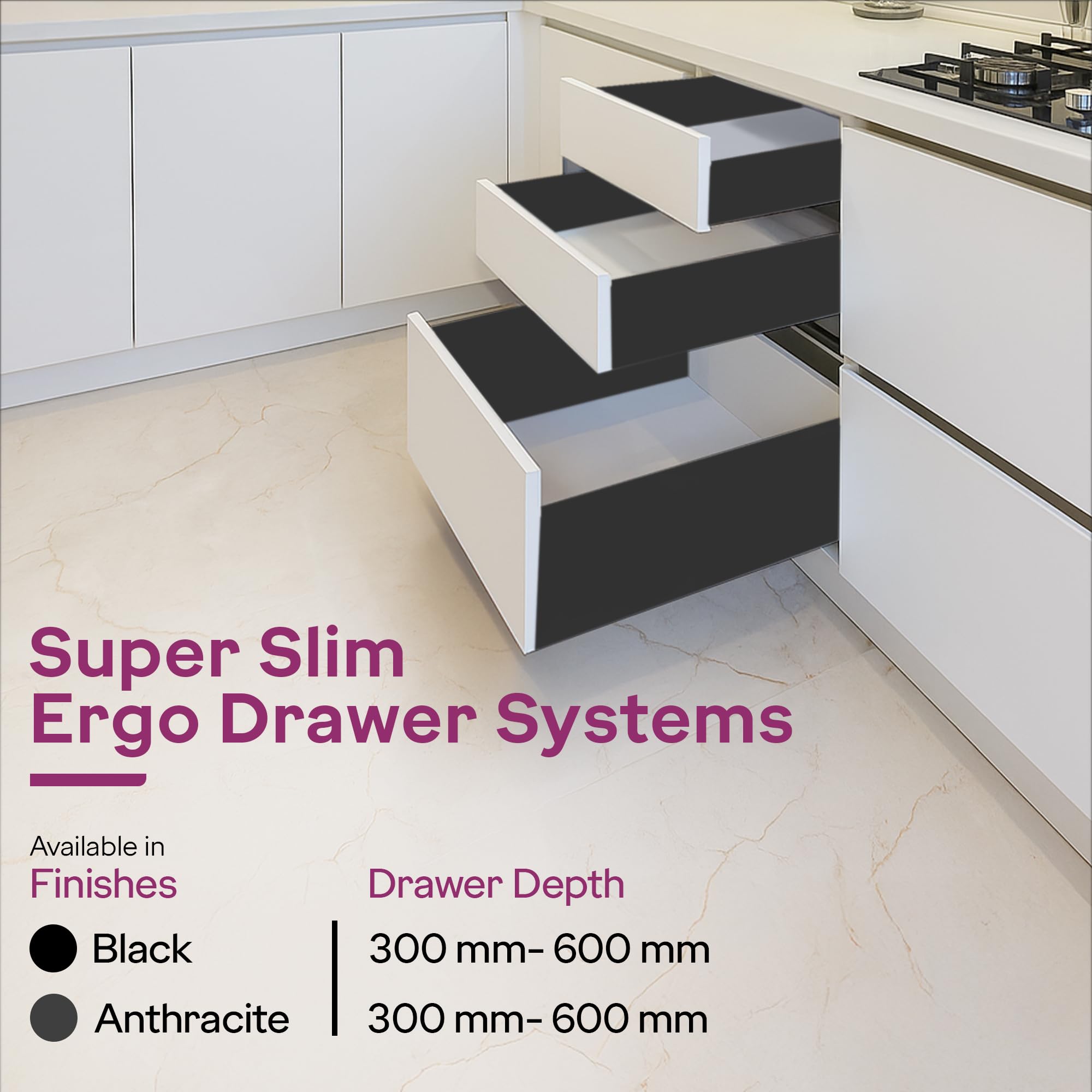 Godrej Slim Drawer Slides - 35kg Capacity -8