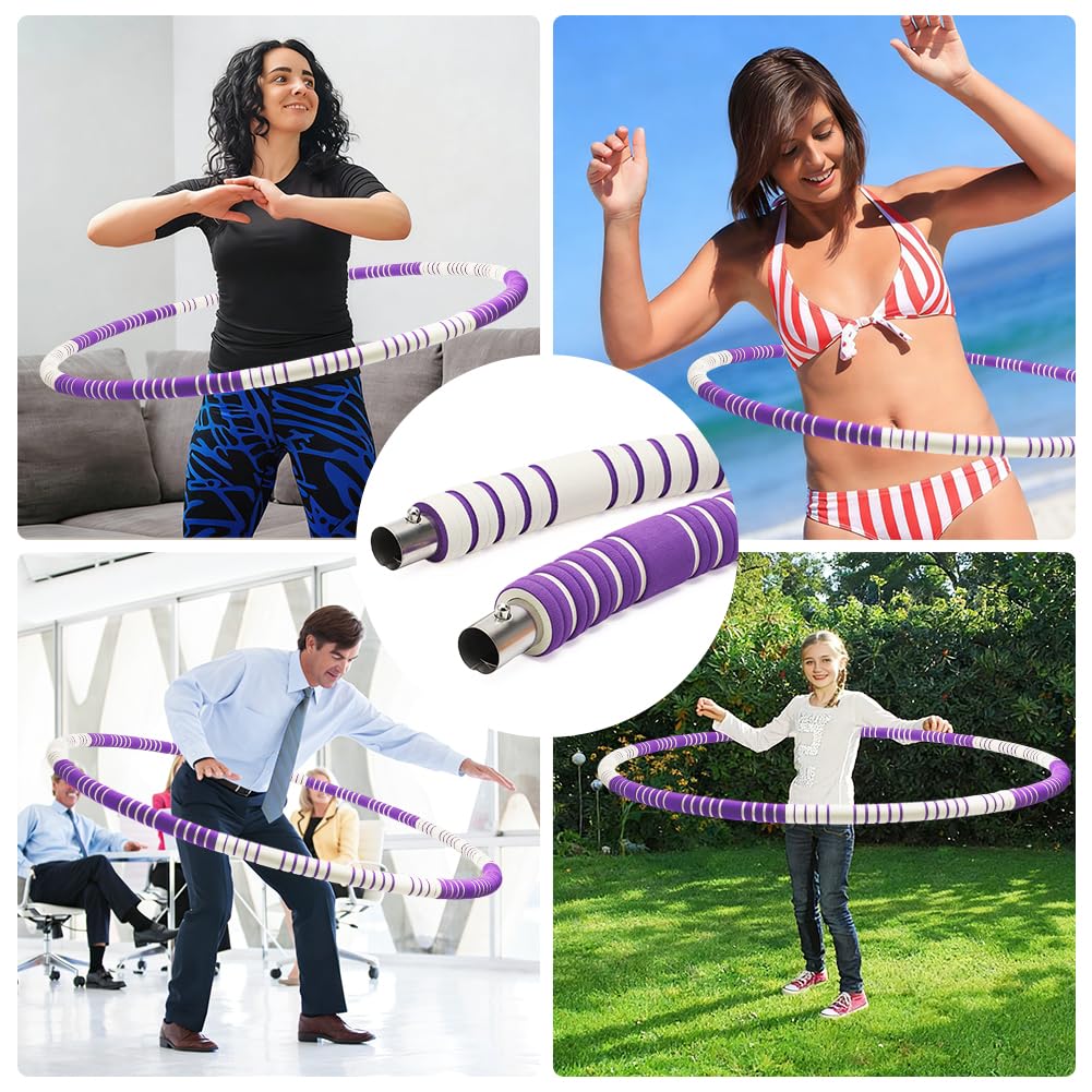 CEWROM Hula Hoop Reifen Erwachsene 1,1 kg, Kalorien-Booster mit Massage-Effekt – Fitnessreifen für Bauchstraffung & Fettverbrennung für Anfänger zum Abnehmen Sport 8 Segmente Abnehmbarer