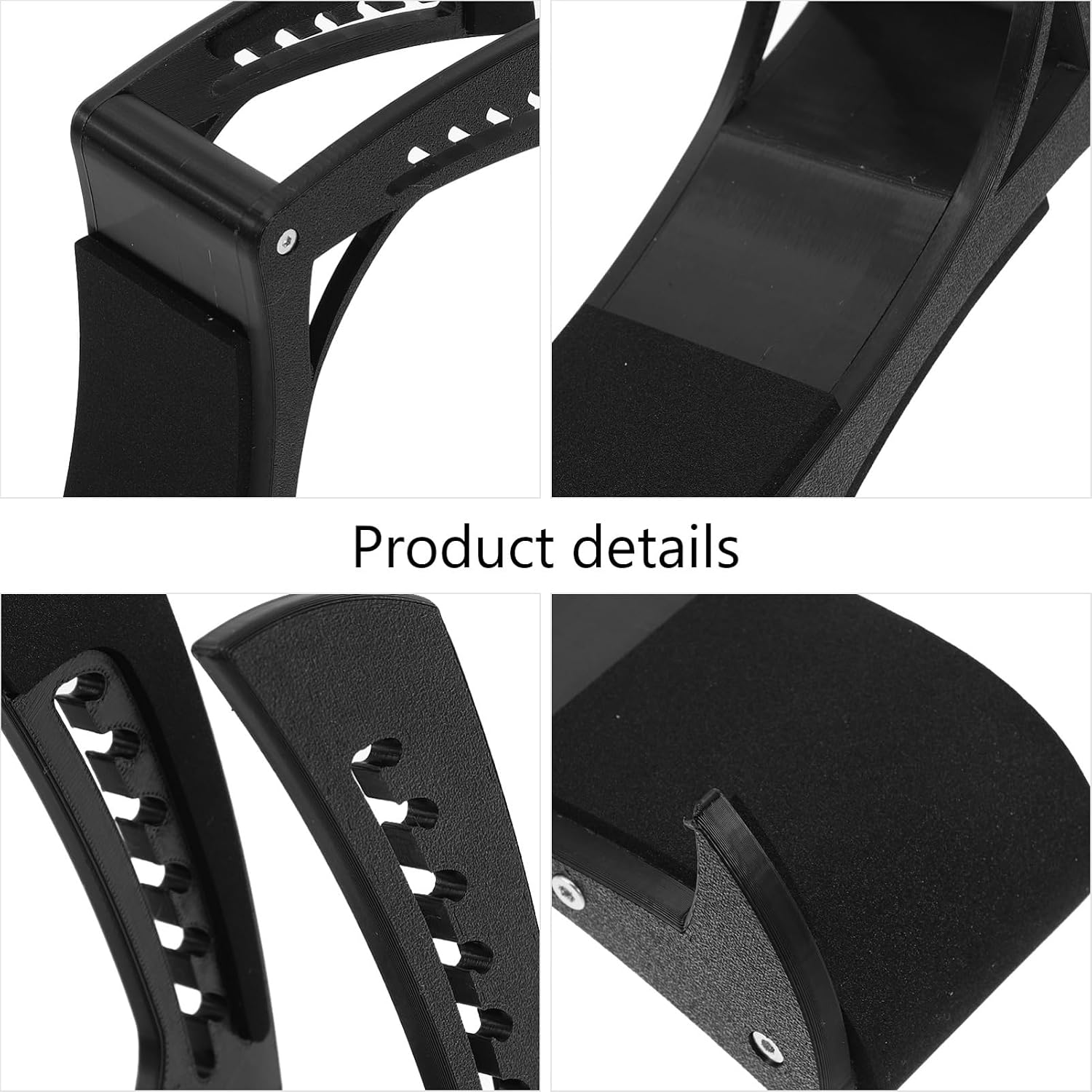 Adjustable Plastic Guitar Foot Stool with Foam Padding and Clips