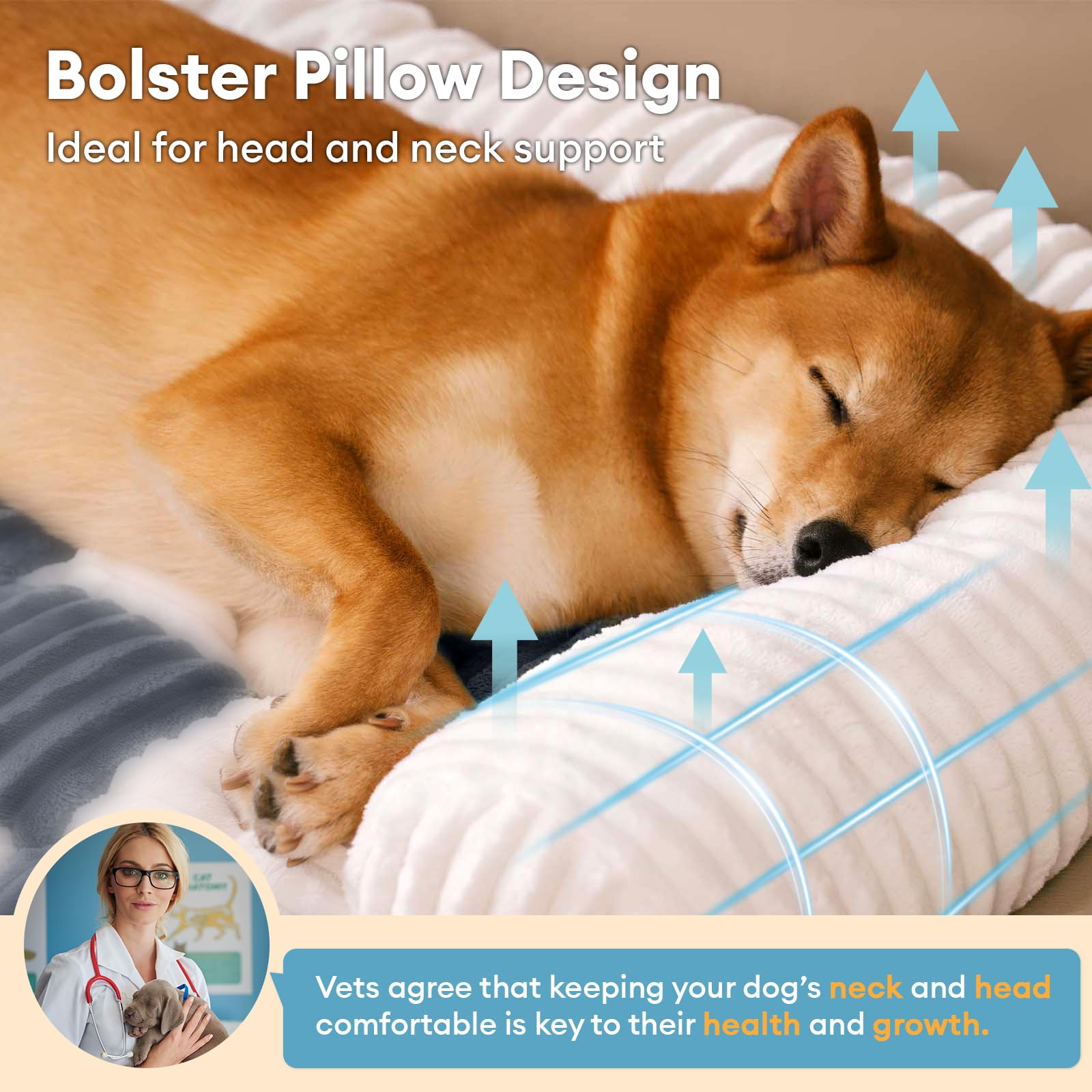 Amazon | FUNNY FUZZY ペット用ソファカバー 大型犬用カウチベッド