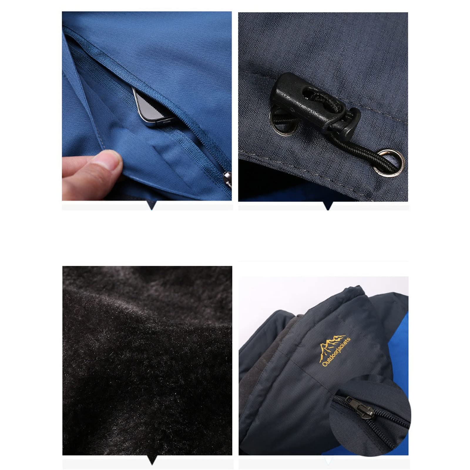 Yytcsjz Mens Ski Suits Two Piece, Giacca da snowboard impermeabile impermeabile invernale da uomo e pantaloni da sci, Abiti invernali caldi con cappuccio, per gli sport invernali di sci