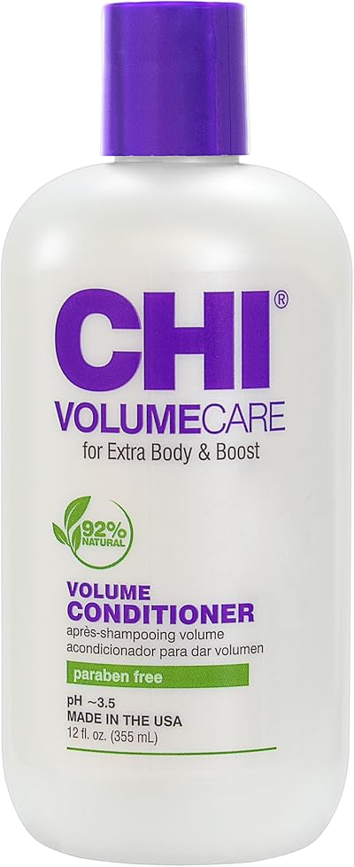 CHI VolumeCare Volumizing Conditioner, Increases Volume on Thin, Fine, or Flat Hair, Moisturizing Formula, Sulfate, Paraben, & Cruelty-Free, 12 Oz
