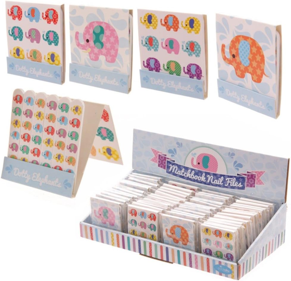 Nail File Match Book - Cute Elephant Designs
