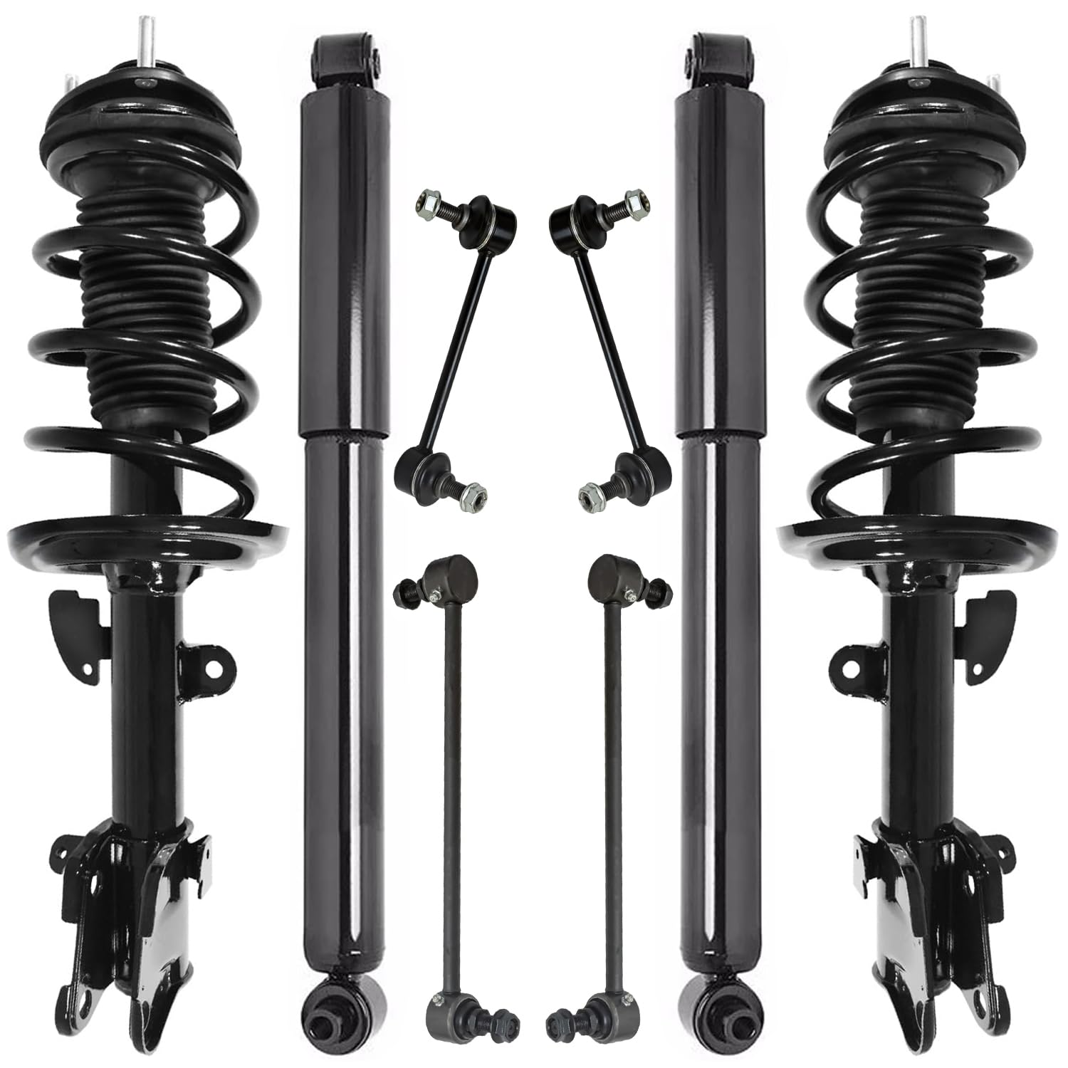 Detroit Axle - 8pc Struts Kit for 2007-2013 Acura MDX 2010-2013 ZDX