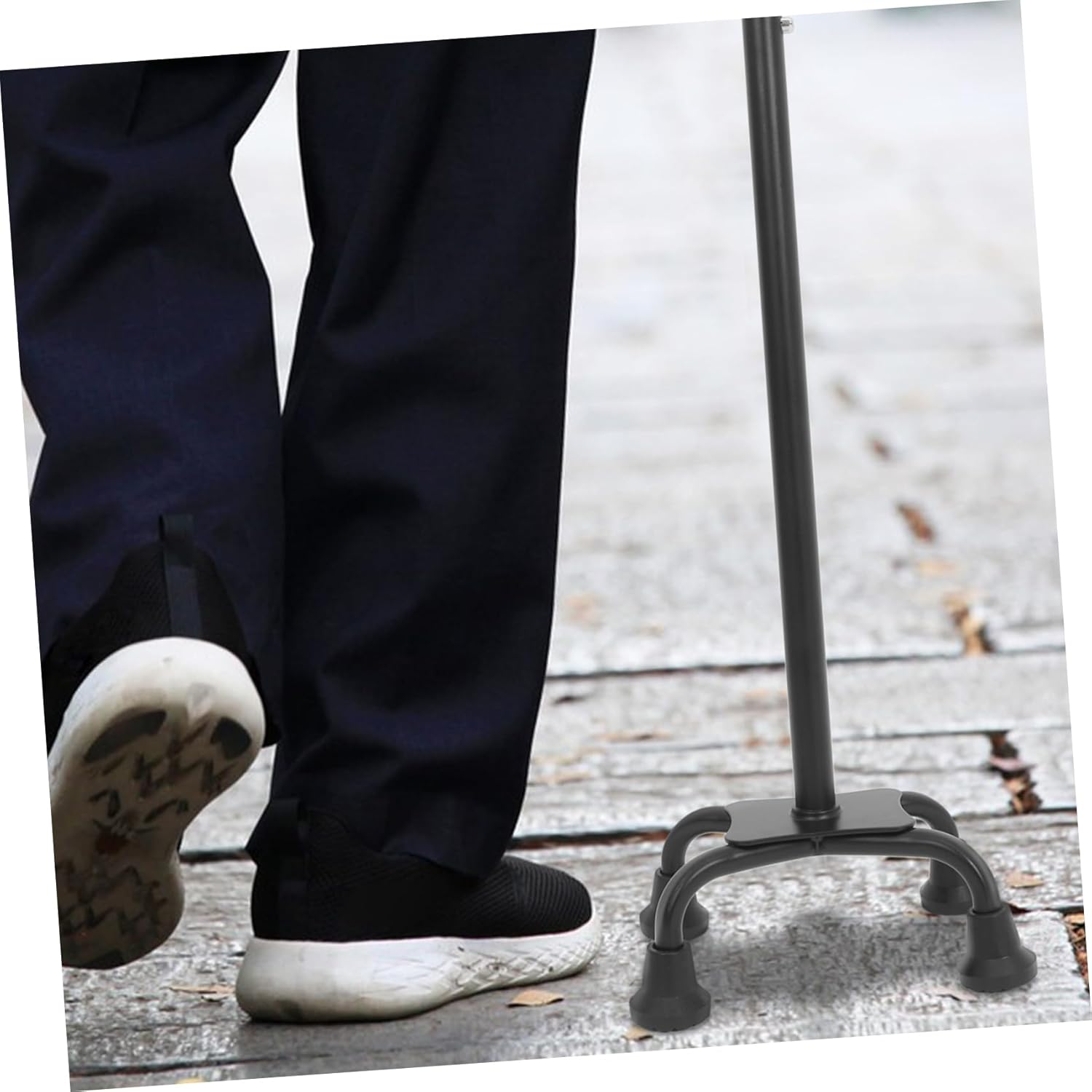 Quad Support Cane Feet Self Standing Replacement Tips for Walking Canes Durable Slip-Resistant Design for Seniors and Outdoor Use Enhanced Stability and Support