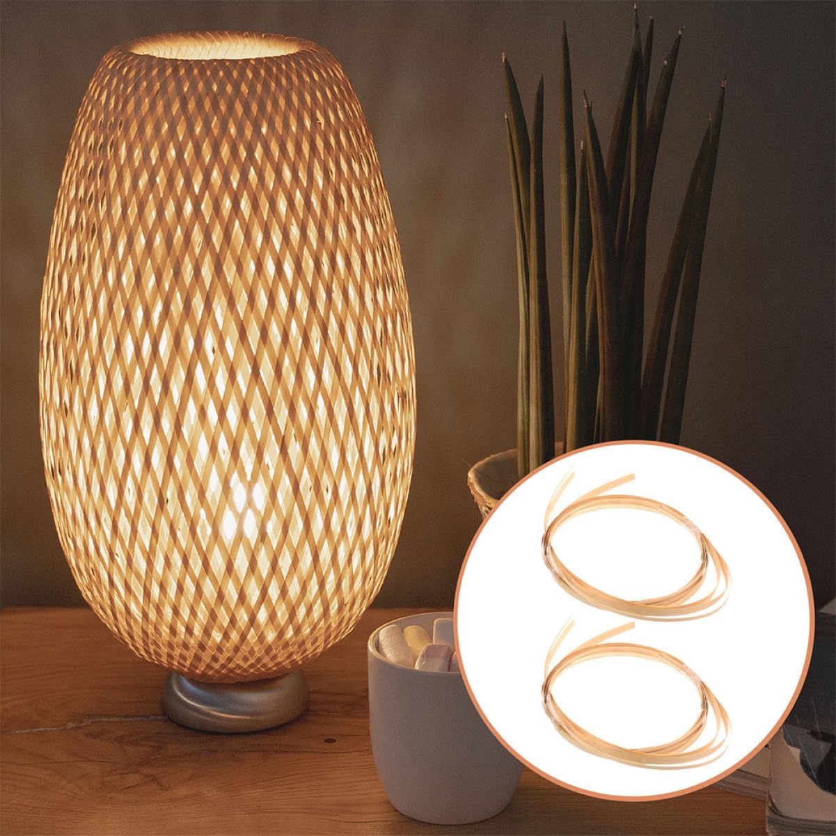 HOODANCOS 2 Weaving Material Bundles of Reeds for Craft Projects Total Durable Basket Making Supplies for Home Decor and Furniture Maintenance