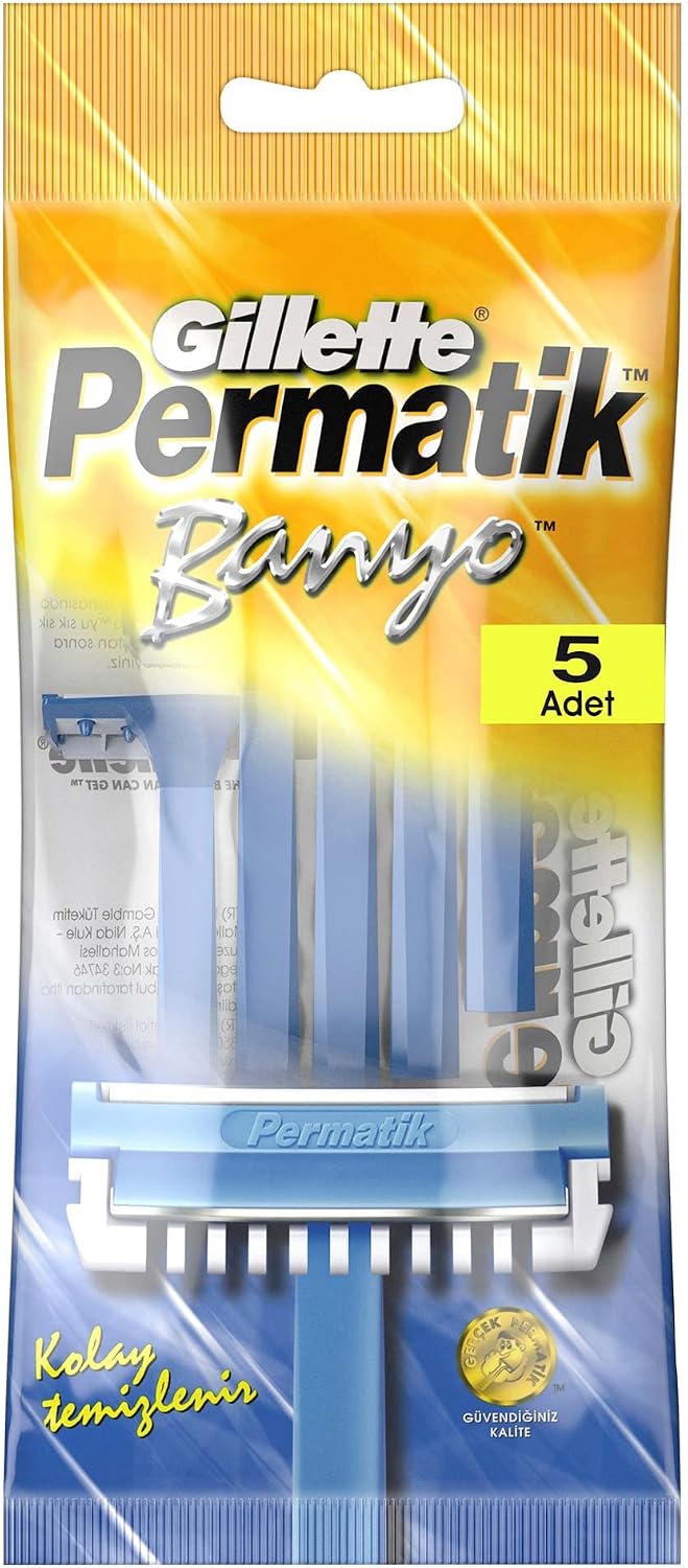 Gillette Permatik Banyo Kullan At Erkek Tıraş Bıçağı 5 Adet