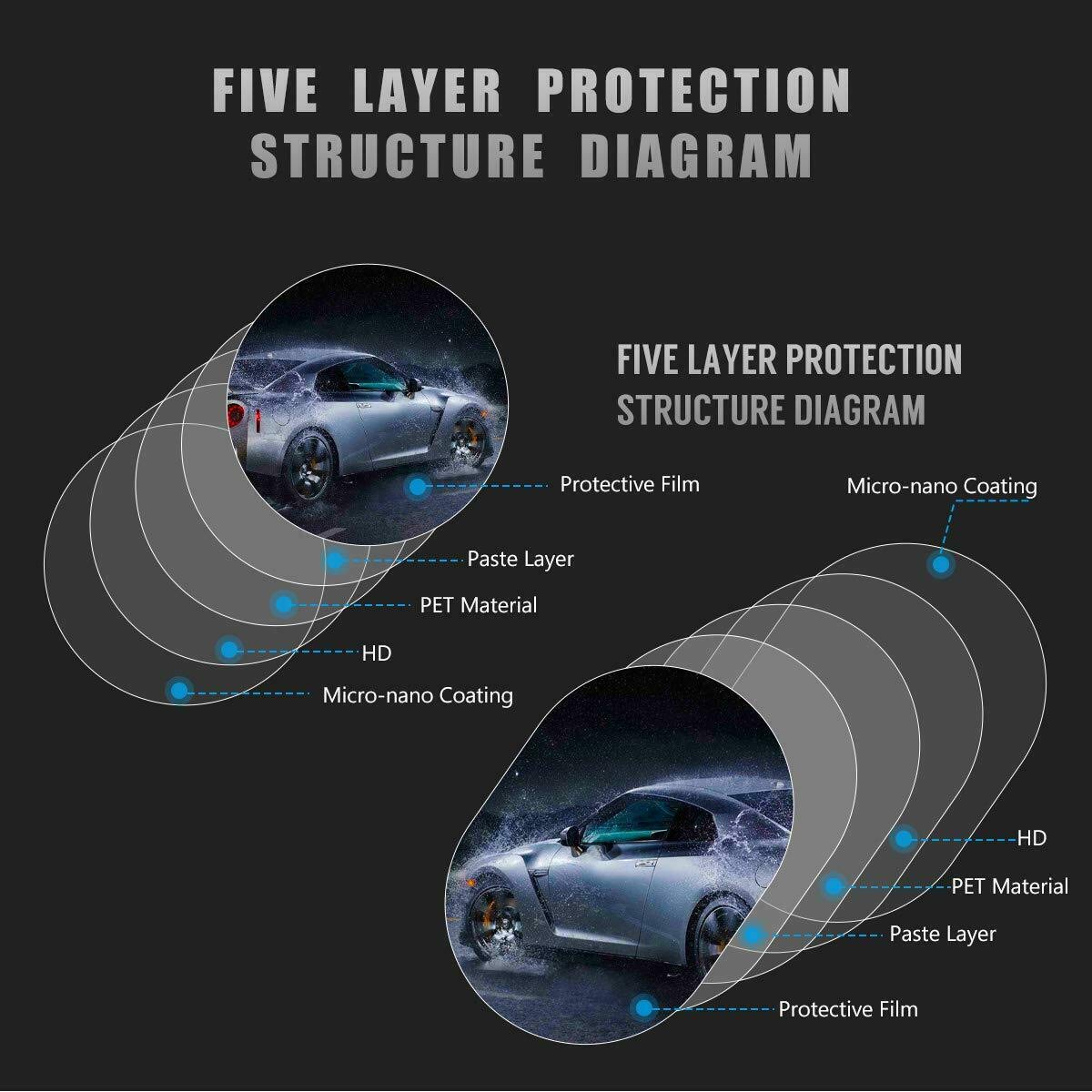 Glass Rain Window Proof Fog Rearview Waterproof Mirror Film Side Car Film