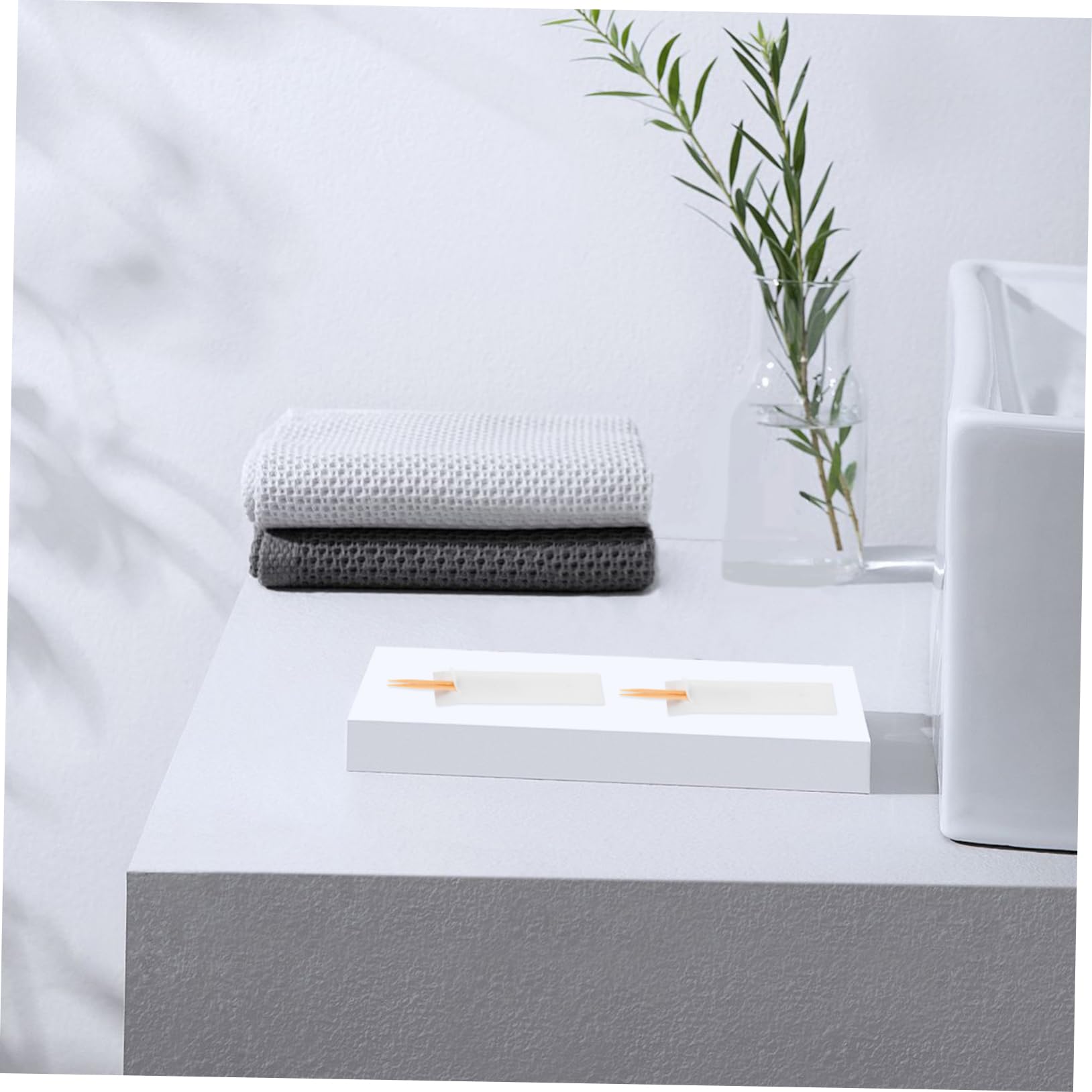 IMIKEYA Stuzzicadenti Travel Box in bambù, Confezionati Singolarmente, Finitura Liscia, Uso Versatile per Hotel, Ristorante e Casa, Colore Chiaro