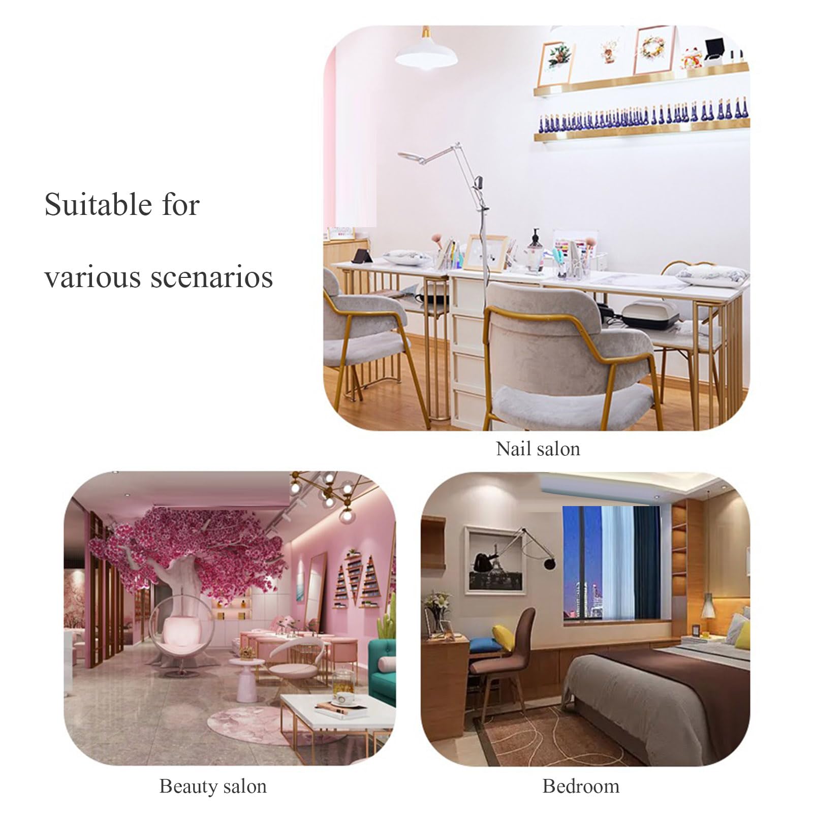 Tavolo per manicure scrivania per unghie per onicotecnico,Stazione per unghie moderna con texture marmorizzata con ripiani aperti ,Tavolo per unghie in legno per salone di bellezza e spa toletta