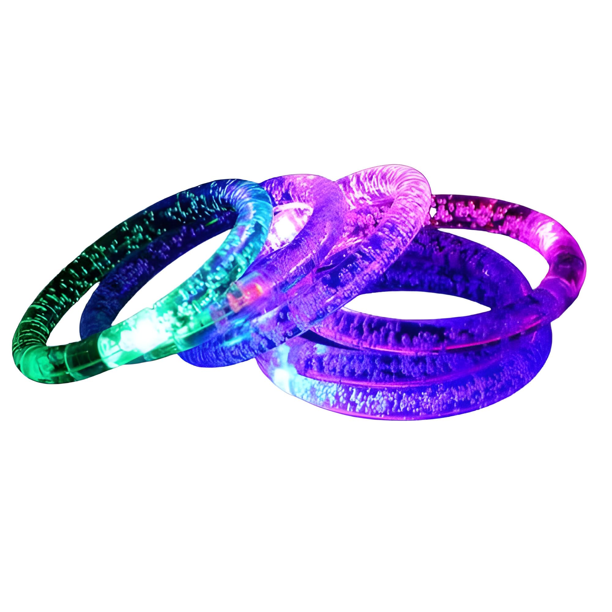 SHOPVILLA LED Bangles - Light Up The Night with Neon Color Bangles, Perfect for Christmas/Birthday Parties Kids and Adults - Multicolor (Pack of 2) (B0C9CNZW96) Amazon Price History, Amazon Price Tracker