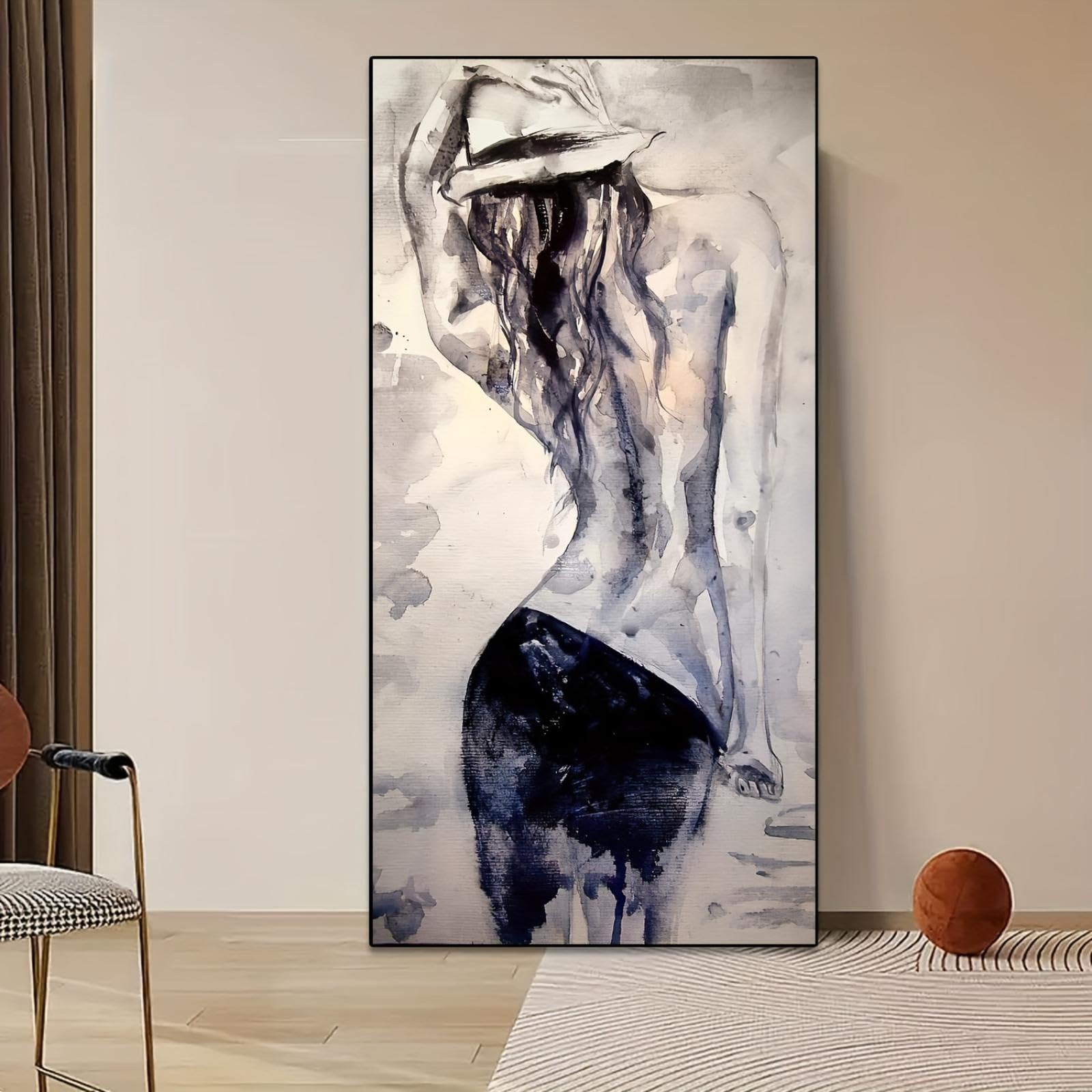 Toile affiche œuvre beauté créative minimaliste grand format chambre - 8