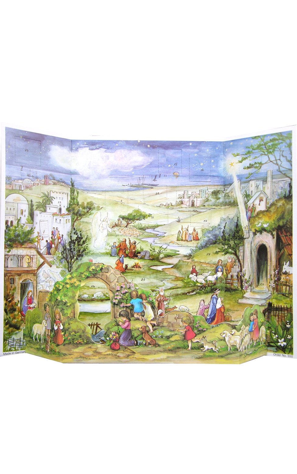 Alexander Taron ADV550 Advent-3-dimensionales Dorf, 26,7 x 35,6 x 0,1 cm, Gelb