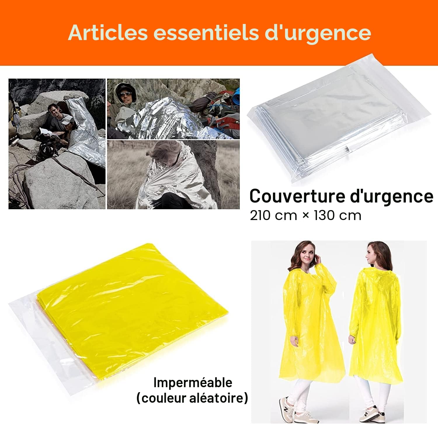 KAHEIGN Kits D'urgence 12 en 1 Pour Voiture, Voiture Dépannage Kit Inclus Signalisation Triangle, Visibilité Gilet, Remorquage Corde, Marteau Utilitaire, Saut Plomb, Voiture Fusible, Rangement Sac