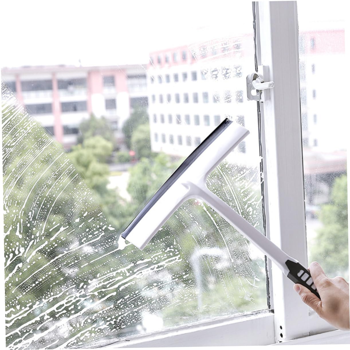 FOMIYES Glass Cleaning Accessory Window Squeegee Easy Hanging Wiper for Window Cleaning Non-Slip Handle