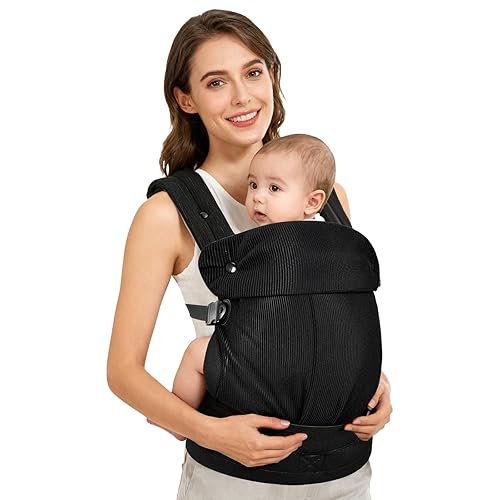 Miniatura 1 de Portabebés recién nacido a niño pequeño, mochila ergonómica ajustable multifuncional con soporte lumbar, uso en todas las estaciones para mamás y