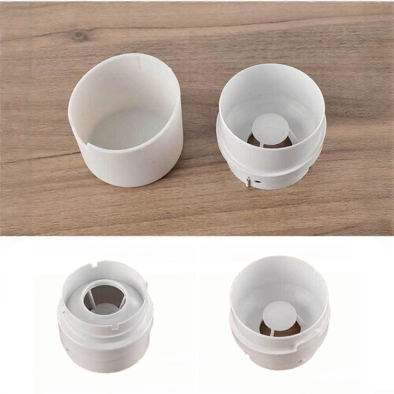 Conteneur à haricots en plastique blanc métallique de 9,3 cm pour broyeur Baratza