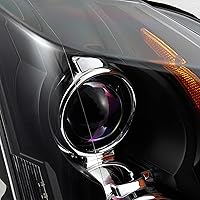 Vista 3 de AKKON - Para Cadillac CTS CTS-V OE Reemplazo Halógeno Proyector Faros LH/RH Conductor Pasajero Lámparas Negro