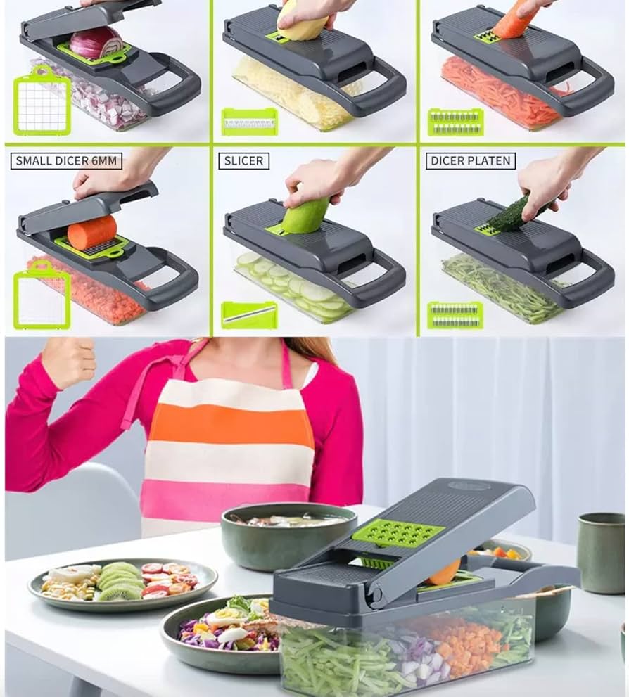 野菜切り Amazon | Kitchen Tools 14 in 1 Manual Mandoline Fruit Vegetable