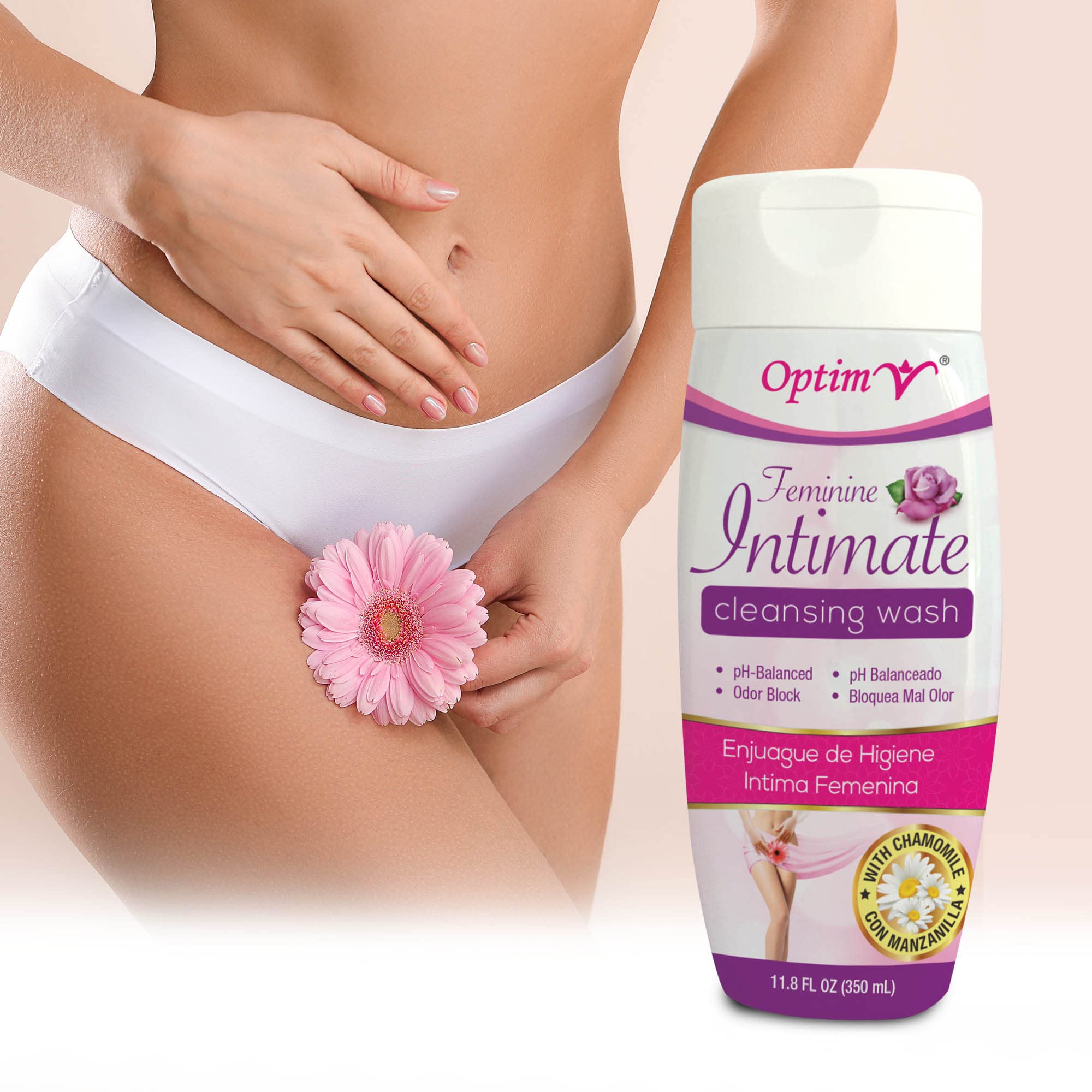 Feminine Wash – 11.8Fl Oz Feminine Intimate Cleansing Wash – Ultra-Gentle Chamomile Formula – pH Balanced – Unpleasant Odor Block – Ideal for All-Day Freshness