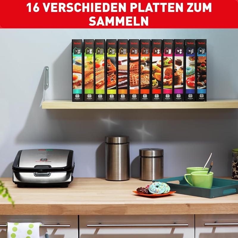 Tefal SW854D Snack Collection Kontakt Grill Multisnack Készülék